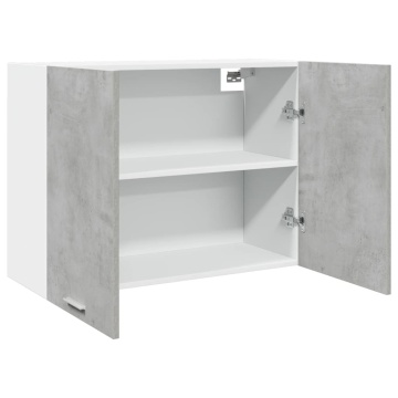 Dulap suspendat, gri beton, 80 x 31 x 60 cm, PAL - Img 8