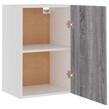Dulap suspendat, gri sonoma, 39,5x31x60 cm, lemn prelucrat - Img 5