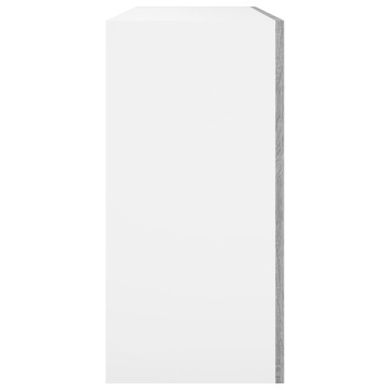 Dulap suspendat, gri sonoma, 80x31x60 cm, lemn prelucrat - Img 6