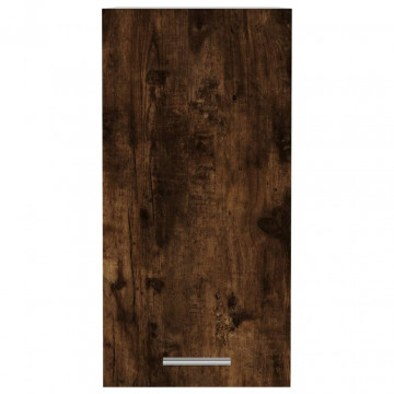 Dulap suspendat, stejar fumuriu, 29,5x31x60 cm, lemn prelucrat - Img 8