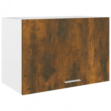 Dulap suspendat, stejar fumuriu, 60x31x40 cm, lemn prelucrat - Img 1