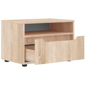 Dulap TV „VISNES” Stejar Sonoma 60x40x38 cm lemn prelucrat - Img 5