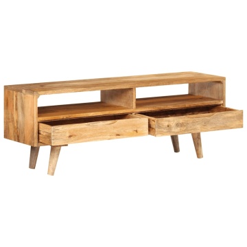 Dulap TV 110x30x41 cm, lemn masiv de mango - Img 2