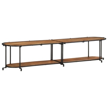 Dulap TV, 200x42x40 cm, lemn masiv de acacia - Img 2