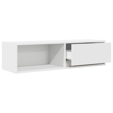 Dulap TV alb 100x31x25,5 cm lemn prelucrat - Img 8