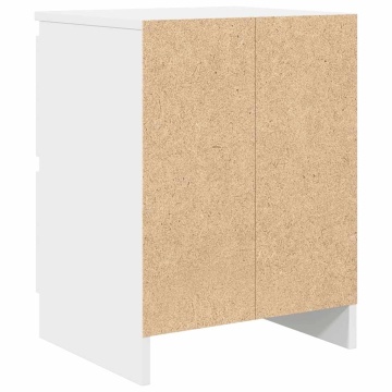 Dulap TV alb 40x35x54 cm lemn prelucrat - Img 7