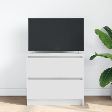 Dulap TV, alb, 60x35x54 cm, lemn prelucrat - Img 3