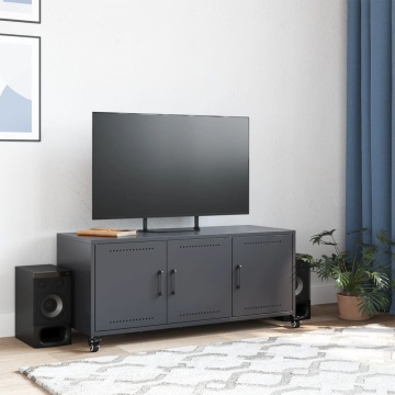 Dulap TV, antracit, 100,5x39x43,5 cm, oțel - Img 3