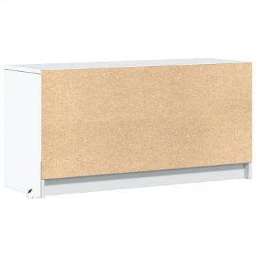 Dulap TV cu LED, alb, 100x34x50 cm, lemn prelucrat - Img 7