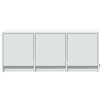 Dulap TV cu LED, alb, 97x34x40 cm, lemn prelucrat - Img 5