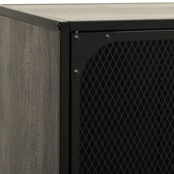 Dulap TV ,gri,105x36x47 cm,metal și MDF - Img 7
