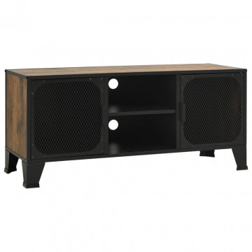 Dulap TV ,maro,105x36x47 cm,metal și MDF - Img 2
