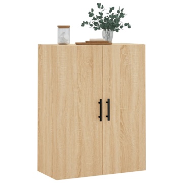 Dulap TV montat pe perete, stejar sonoma, 69,5x34x90 cm - Img 4