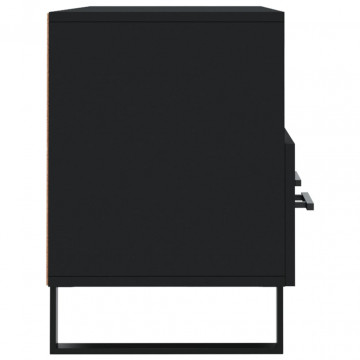 Dulap TV, negru, 102x36x50 cm, lemn prelucrat - Img 6