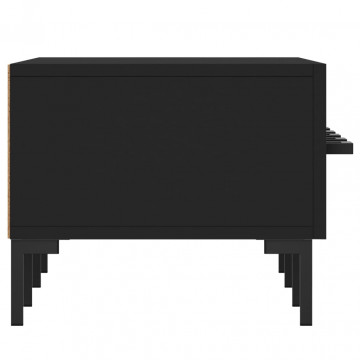 Dulap TV, negru, 150x36x30 cm, lemn prelucrat - Img 6
