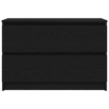 Dulap TV negru 80x35x54 cm lemn prelucrat - Img 5