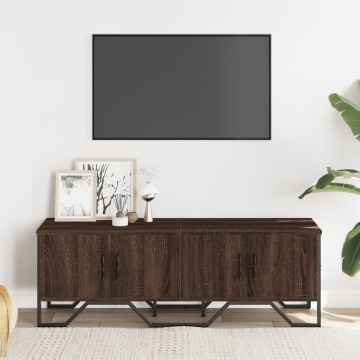 Dulap TV, stejar maro, 122x34x41 cm, lemn prelucrat - Img 3