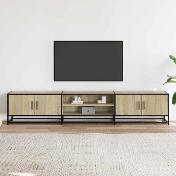 Dulap TV, stejar sonoma, 210x35x41 cm, lemn prelucrat - Img 3