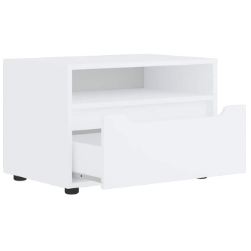 Dulap TV VISNES alb 60x40x38 cm lemn de prelucrare - Img 5