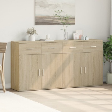 Dulapuri, 2 buc., stejar sonoma, 79x38x80 cm, lemn prelucrat - Img 3