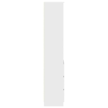 Dulapuri alb 37,5x35x180 cm lemn prelucrat - Img 6