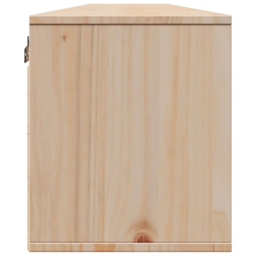 Dulapuri de perete 2 buc.,100x30x35 cm, lemn masiv de pin - Img 7