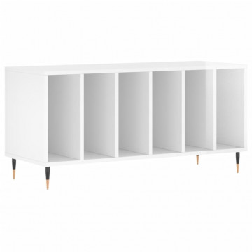 Dulapuri pentru discuri alb lucios 100x38x48 cm, lemn prelucrat - Img 2