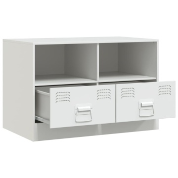 Dulapuri TV 2 buc., alb, 67x39x44 cm Otel - Img 5