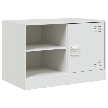 Dulapuri TV 2 buc., alb, 67x39x44 cm Otel - Img 5