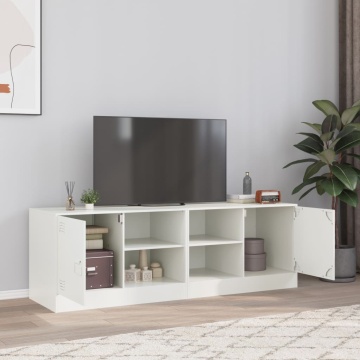 Dulapuri TV 2 buc., alb, 67x39x44 cm Otel - Img 1