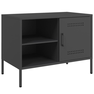 Dulapuri TV, 2 buc., negru, 68x39x50,5 cm, oțel - Img 5