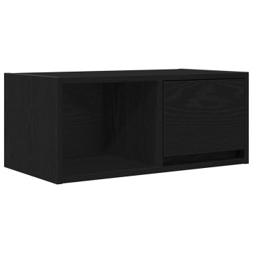 Dulapuri TV 2 buc stejar negru 60x31x25,5 cm lemn prelucrat - Img 5