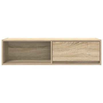 Dulapuri TV 2 buc Stejar Sonoma 100x31x25,5 cm Lemn prelucrat - Img 6