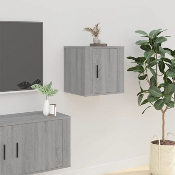 Dulapuri TV montate pe perete 2 buc. gri sonoma 40x34,5x40 cm - Img 4
