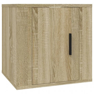 Dulapuri TV montate pe perete 2 buc stejar sonoma 40x34,5x40 cm - Img 8