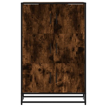 Dulapuru stejar afumat 68x35x106,5 cm lemn și metal prelucrat - Img 4