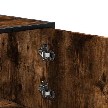 Dulapuru stejar afumat 68x35x106,5 cm lemn și metal prelucrat - Img 7