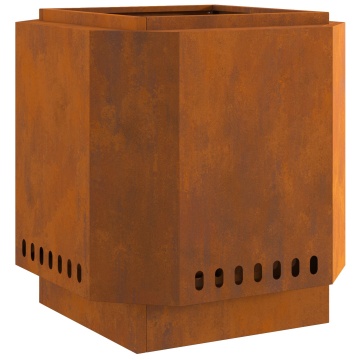Focar Fără Fum 48x48x51 cm Oțel Antirugină - Img 2