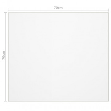 Folie de protecție masă, transparent, 70 x 70 cm, PVC, 2 mm - Img 5