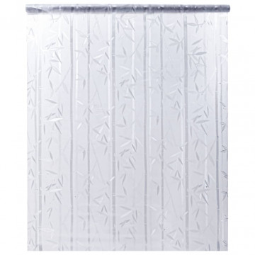 Folie fereastră mată, model bambus, 90x500 cm, PVC - Img 1