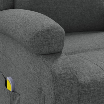 Fotoliu de masaj, gri închis, material textil - Img 7
