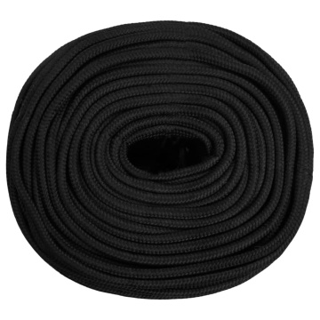Frânghie de barcă, negru complet, 8 mm, 50 m, polipropilenă - Img 3