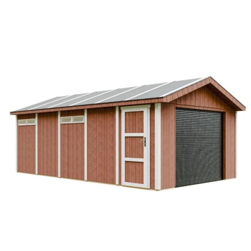 Garaj de calitate premium 21 m² - L378 x L648 cm - Timbela M992B Redwood Red - Img 1