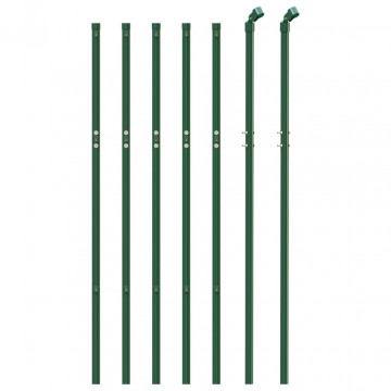 Gard de plasă de sârmă, verde, 0,8x10 m - Img 3