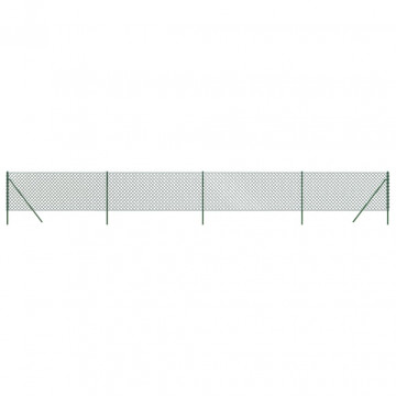 Gard de plasă de sârmă, verde, 1,1x10 m - Img 2