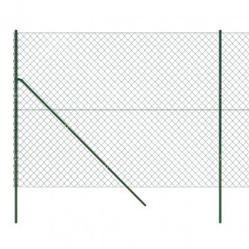 Gard de plasă de sârmă, verde, 1,8x25 m - Img 4