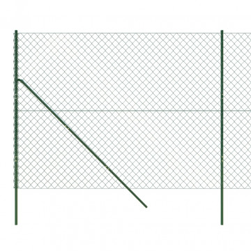 Gard de plasă de sârmă, verde, 2x25 m - Img 4