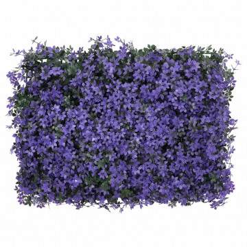 Gard din frunze artificiale, 24 buc., violet, 40x60 cm - Img 2