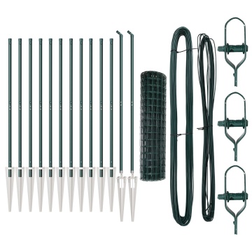 Gard Euro Set de 2 Verde Metal 25 x 1.0 m Extensibil - Img 2