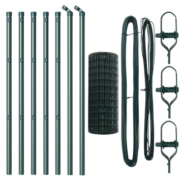 Gard Euro Set de 2 Verde Oțel vopsit electrostatic 10 x 0.8 m - Img 2